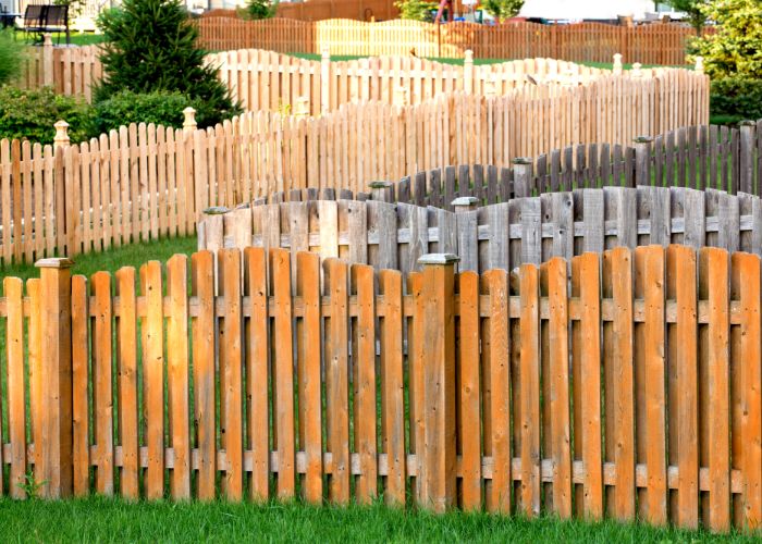 variety of materials for privacy fence installation in Kansas City