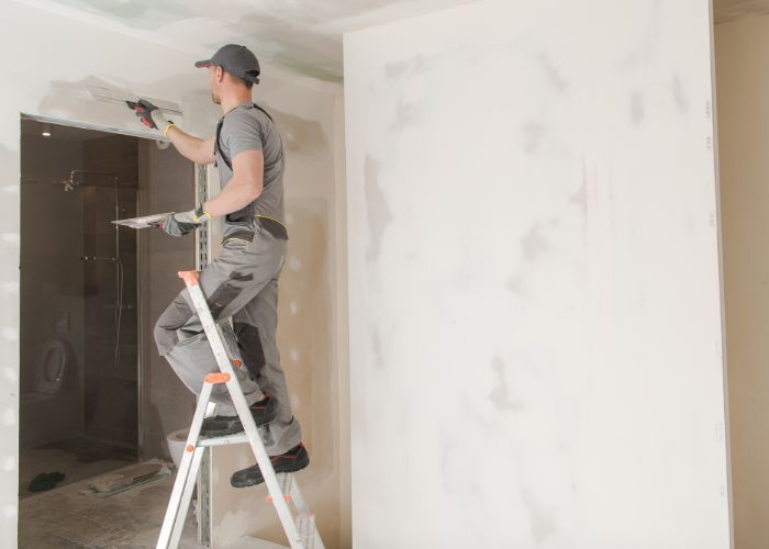 painting a house